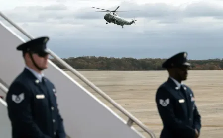 Several people fell ill after packages were delivered to the Air Force One base