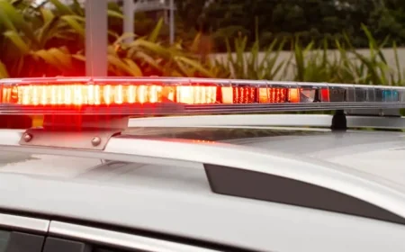 While arriving at the scene of the accident, he collided with a police car