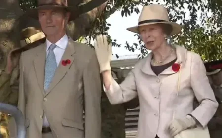 Princess Anne has finished her Australian tour in Brisbane