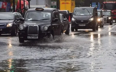 Met Office Warns of Rain and Wind