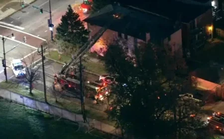 Man child seriously injured after apartment building fire