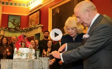 King Charles in Stormy Wales on His 77th Birthday