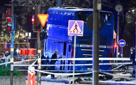 Stockholm Bus Stop Crash Kills Three