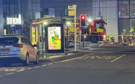 Six Storey Building on Fire in Glasgow