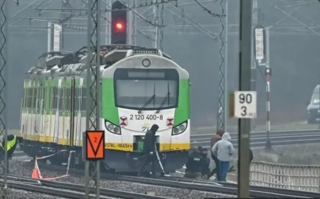 Ukraine Russia Sabotage Hits Polish Rail
