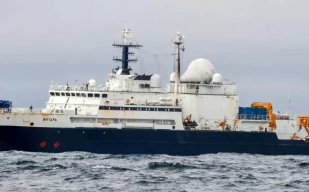 Russian Spy Ship Targets RAF Pilots with Lasers: Healey