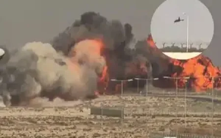 Indian Tejas fighter jet crashes at Dubai Air Show