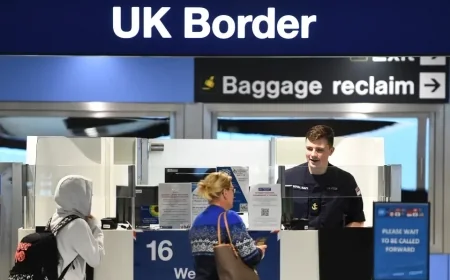 UK Net Migration Drops Sharply as Work and Study Arrivals Fall