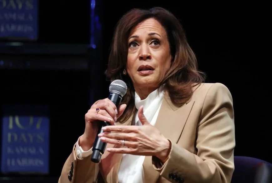 Vice President Kamala Harris says she had to give