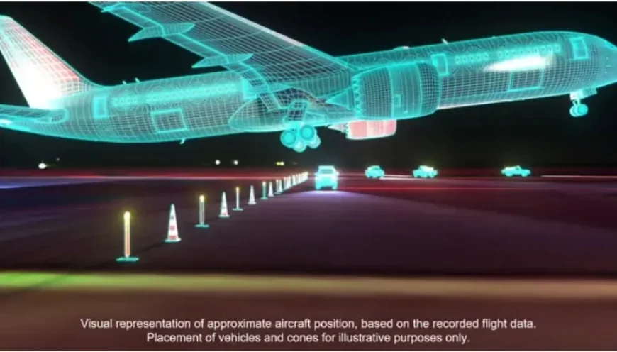 The plane narrowly escaped collision at Melbourne Airport