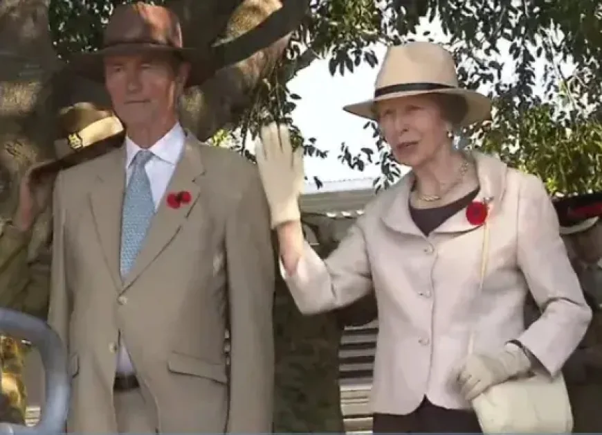 Princess Anne has finished her Australian tour in Brisbane