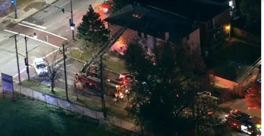 Man child seriously injured after apartment building fire