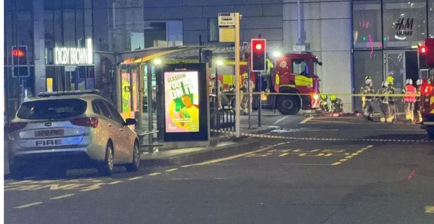 Six Storey Building on Fire in Glasgow