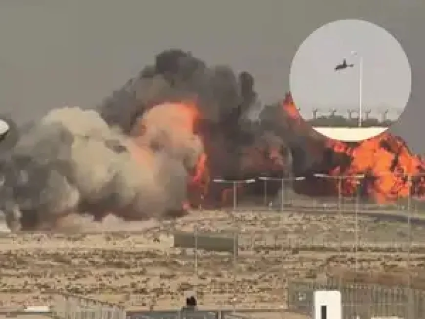 Indian Tejas fighter jet crashes at Dubai Air Show