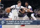 42 Points at 18: Flagg Shatters LeBron’s NBA Record