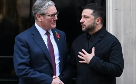 Zelensky Arrives at Downing Street for Crucial Ukraine Talks