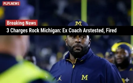 3 Charges Rock Michigan: Ex Coach Arrested, Fired