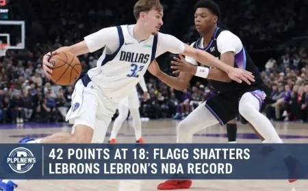 42 Points at 18: Flagg Shatters LeBron’s NBA Record