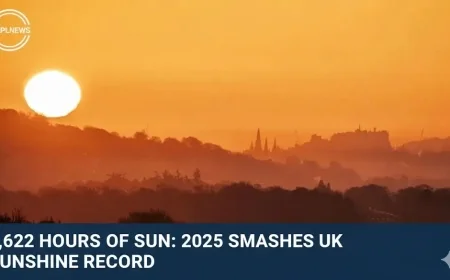 1,622 Hours of Sun: 2025 Smashes UK Sunshine Record