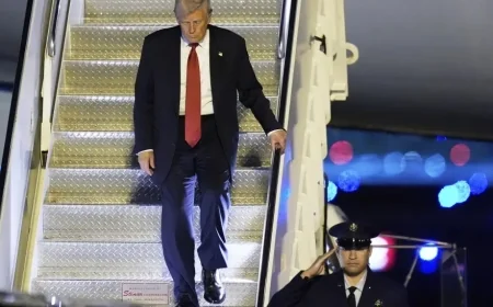 Trump, 79, Sparks Buzz After Awkward Air Force One Exit