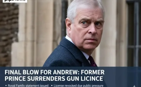 Final Blow for Andrew: Former Prince Surrenders Gun Licence