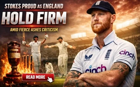 Stokes Proud as England “Hold Firm” Amid Fierce Ashes Criticism