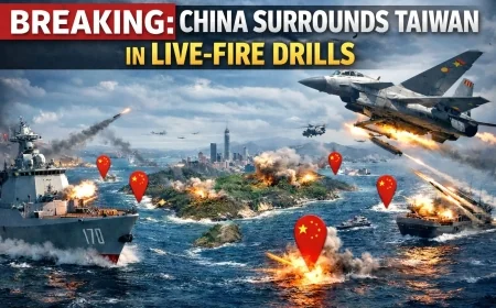 Breaking: China Surrounds Taiwan in Live-Fire Drills