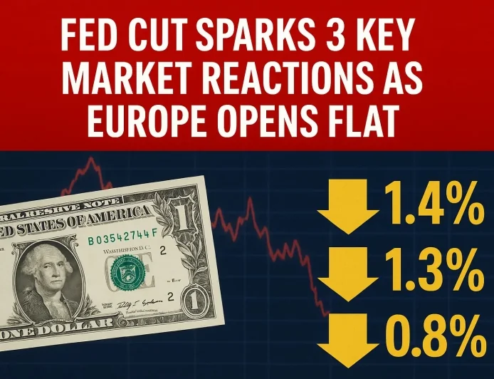Fed Cut Sparks 3 Key Market Reactions as Europe Opens Flat