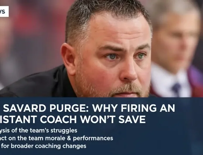 The Savard Purge: Why Firing an Assistant Coach Won’t Save