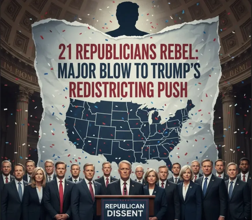21 Republicans Rebel: Major Blow to Trump’s Redistricting Push