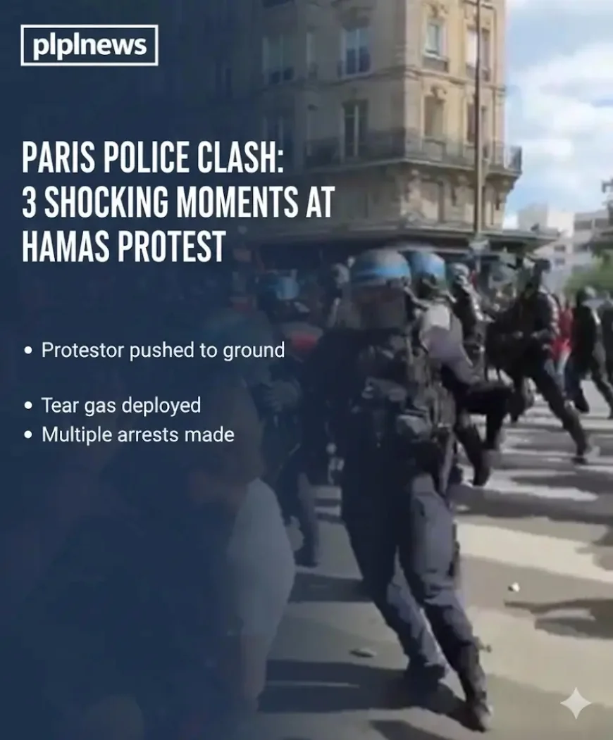 Paris Police Clash: 3 Shocking Moments at Hamas Protest