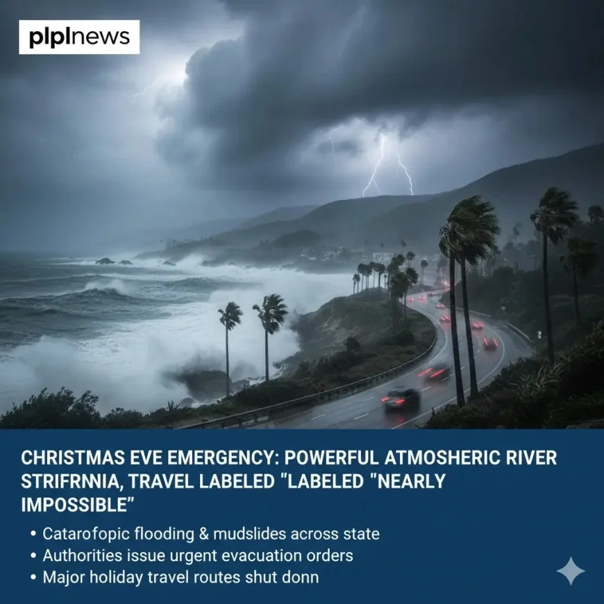 Christmas Eve Emergency: Powerful Atmospheric River Strikes
