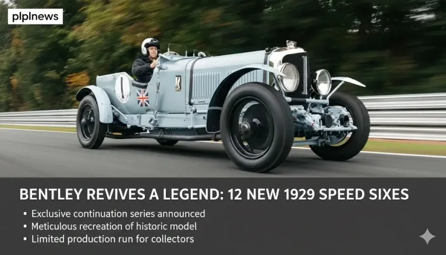 Bentley Revives a Legend: 12 New 1929 Speed Sixes