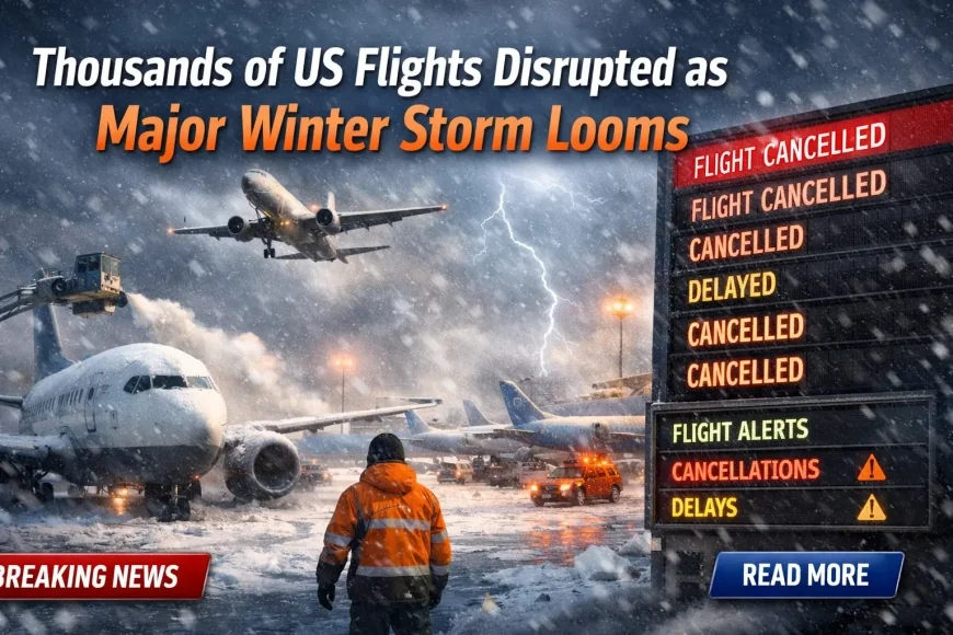 Thousands of US Flights Disrupted as Major Winter Storm Looms
