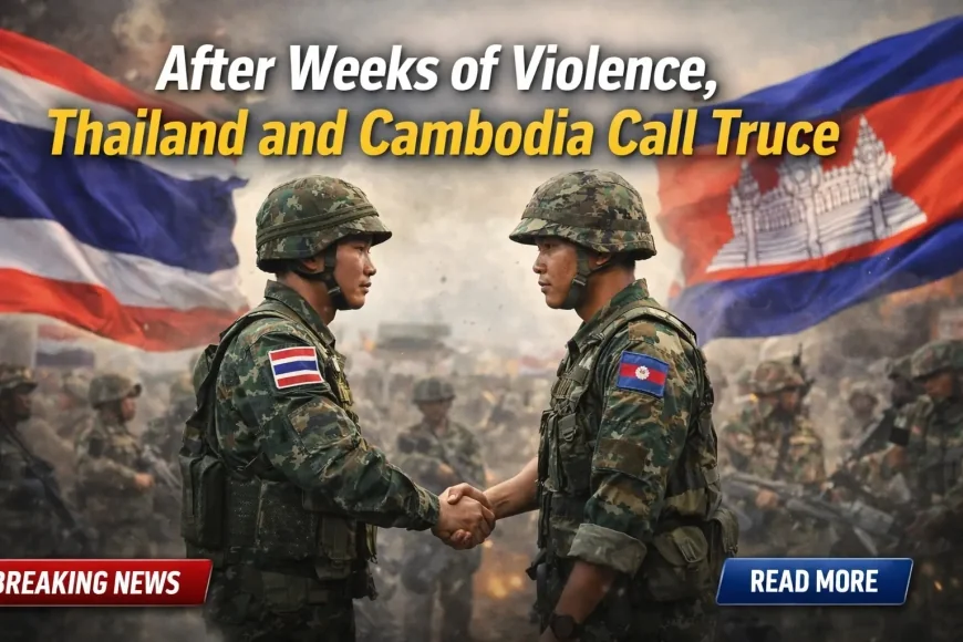 After Weeks of Violence, Thailand and Cambodia Call Truce