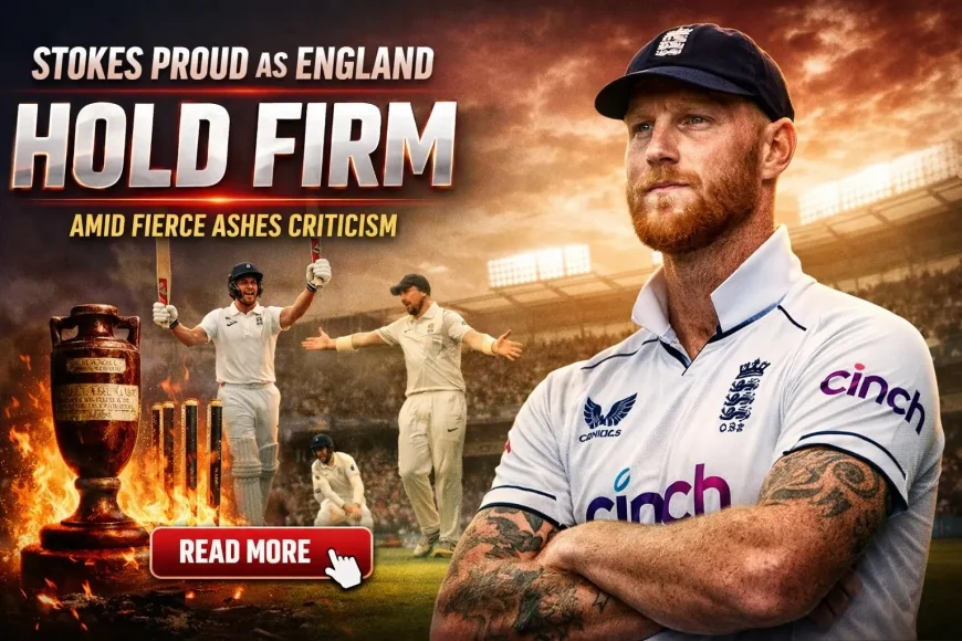 Stokes Proud as England “Hold Firm” Amid Fierce Ashes Criticism