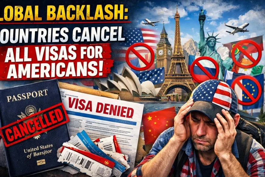 Global Backlash: Countries CANCEL All Visas for Americans