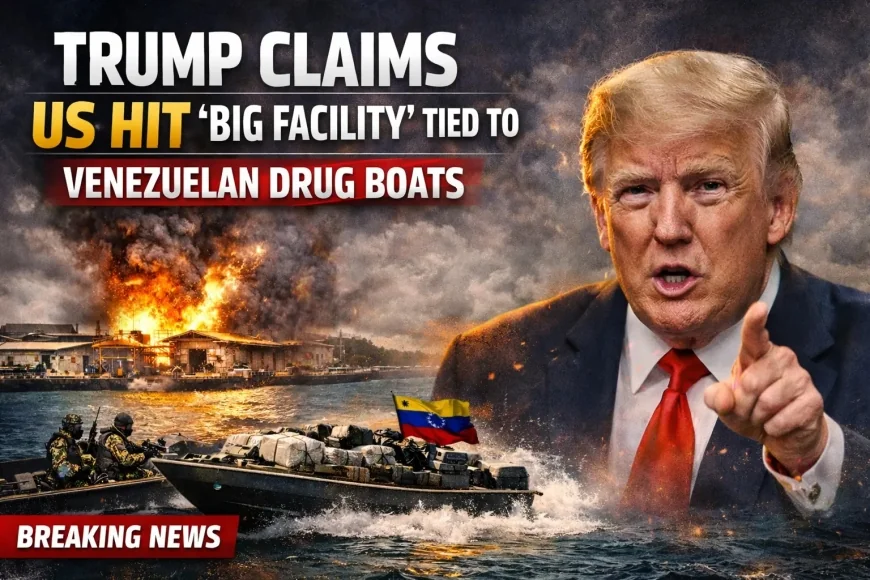 Trump Claims US Hit ‘Big Facility’ Tied to Venezuelan Drug Boats