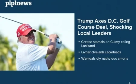 Trump Axes D.C. Golf Course Deal, Shocking Local Leaders