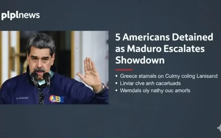 5 Americans Detained as Maduro Escalates Showdown