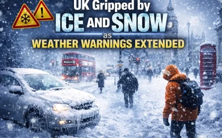UK Gripped by Ice and Snow as Weather Warnings Extended