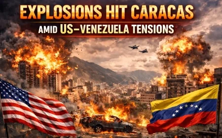 Explosions Hit Caracas Amid US–Venezuela Tensions