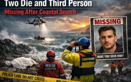 Two die and third person missing after coastal search