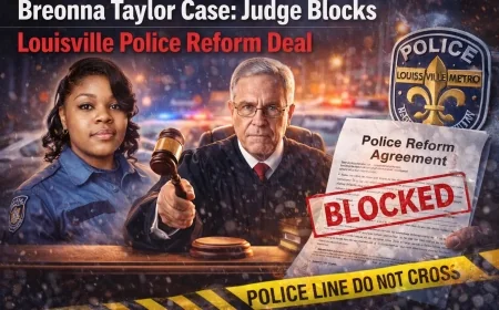 Breonna Taylor Case: Judge Blocks Louisville Police Reform Deal