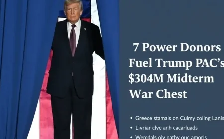 7 Power Donors Fuel Trump PAC’s $304M Midterm War Chest