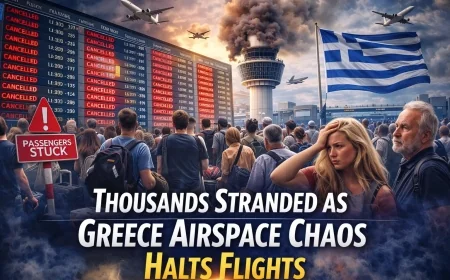Thousands Stranded as Greece Airspace Chaos Halts Flights