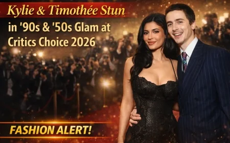 Kylie & Timothée Stun in ’90s & ’50s Glam at Critics Choice 2026