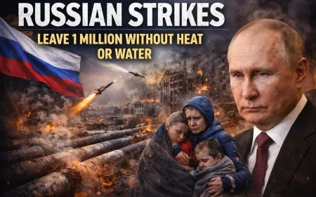 Russian Strikes Leave 1 Million Without Heat or Water