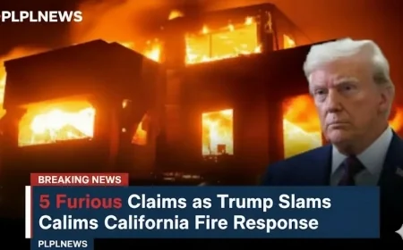 5 Furious Claims as Trump Slams California Fire Response