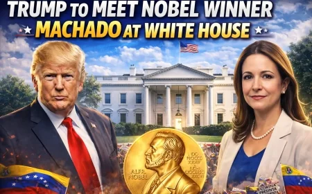 Trump to Meet Nobel Winner Machado at White House